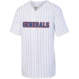 Pinstripe Full Button Baseball Jersey