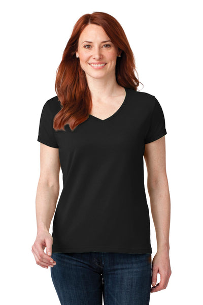 Anvil® Ladies 100% Combed Ring Spun Cotton V-Neck T-Shirt. 88VL