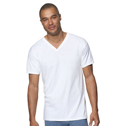 Hanes Classics Men's Traditional Fit ComfortSoft&reg; TAGLESS&reg; V-Neck Undershirt 2X-4X 3-Pack