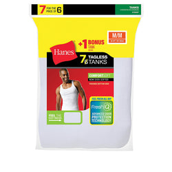 Hanes Men's TAGLESS&reg; ComfortSoft&reg; A-Shirt 7-Pack (Includes 1 Free Bonus A-Shirt)