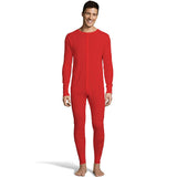 Hanes Men's Solid Waffle Knit Thermal Union Suit