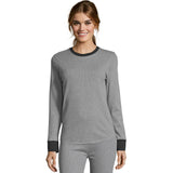 Hanes Women's Solid Color Fusion Crewneck