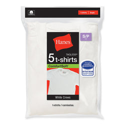 Hanes Boys' Crewneck Undershirt 5-Pack