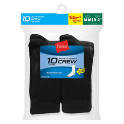 Hanes Boys Crew EZ Sort&reg; Socks 10-Pack