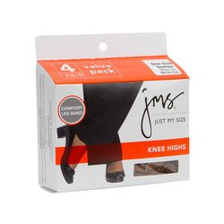 JMS Sheer Toe Knee High 4 Pack