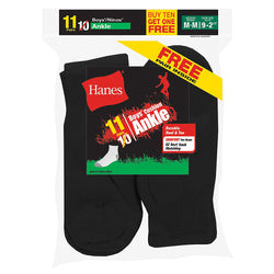 Hanes EZ-Sort&reg; Boys' Ankle Socks 11-Pack (Includes 1 Free Bonus Pair)