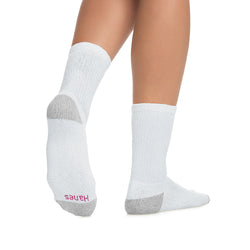 Hanes Cushioned Women's Crew Athletic Socks 10-Pack