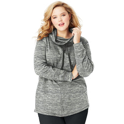 JMS French Terry Cowl Neck Tunic